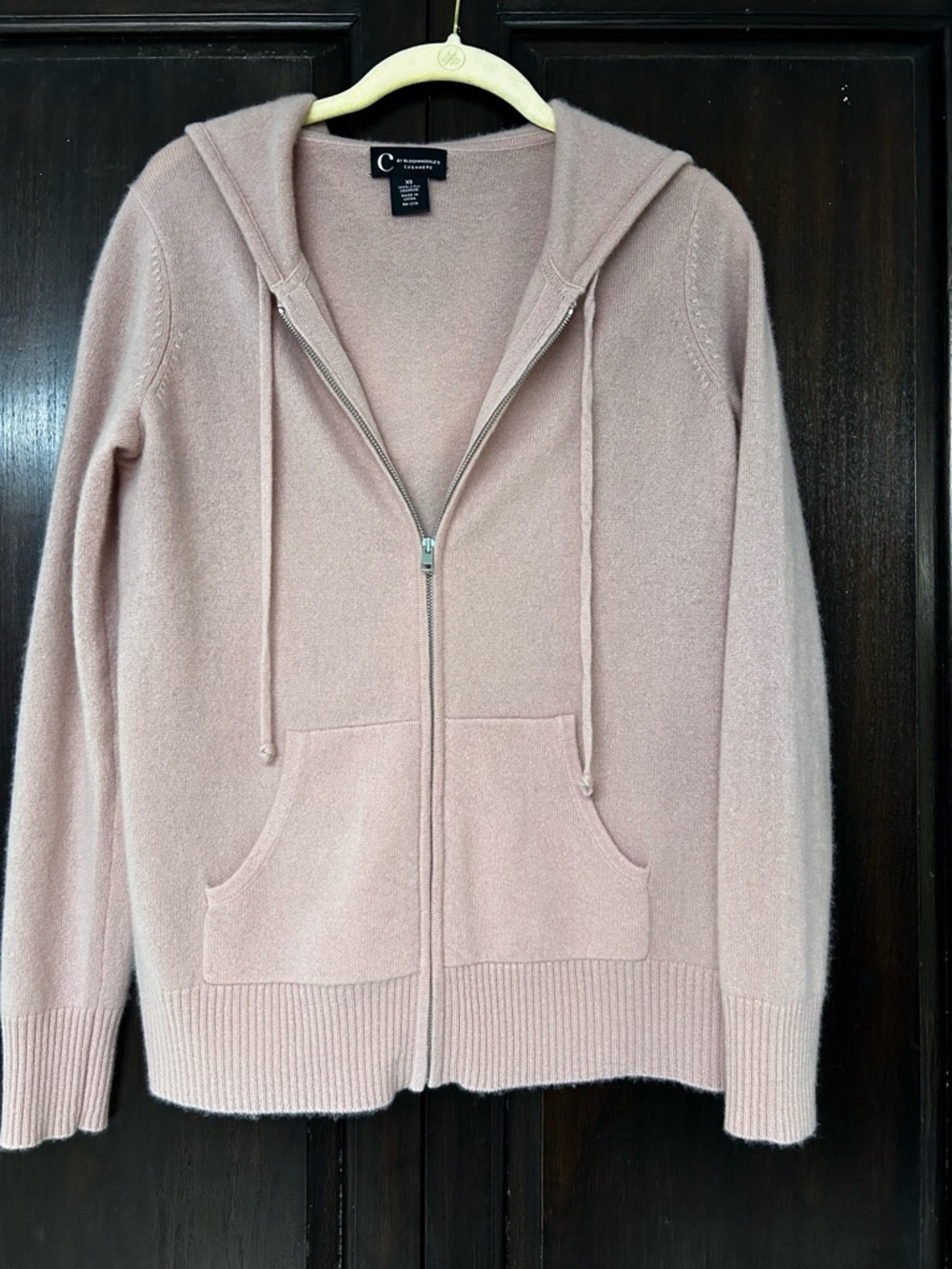 C by Bloomingdale's Cashmere Zip Hoodie - 100% Exclusive Size XS